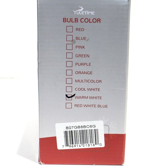 Yuletime Warm White Faceted LED Mini Lights 200 Count 66 Feet UL Certified - Picture 8 of 8